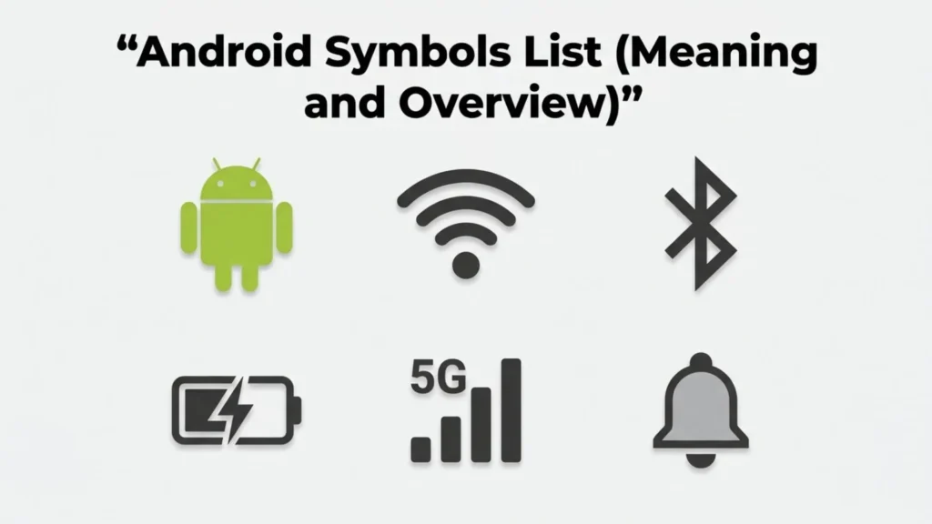 Android Symbols List (Meaning and Overview)