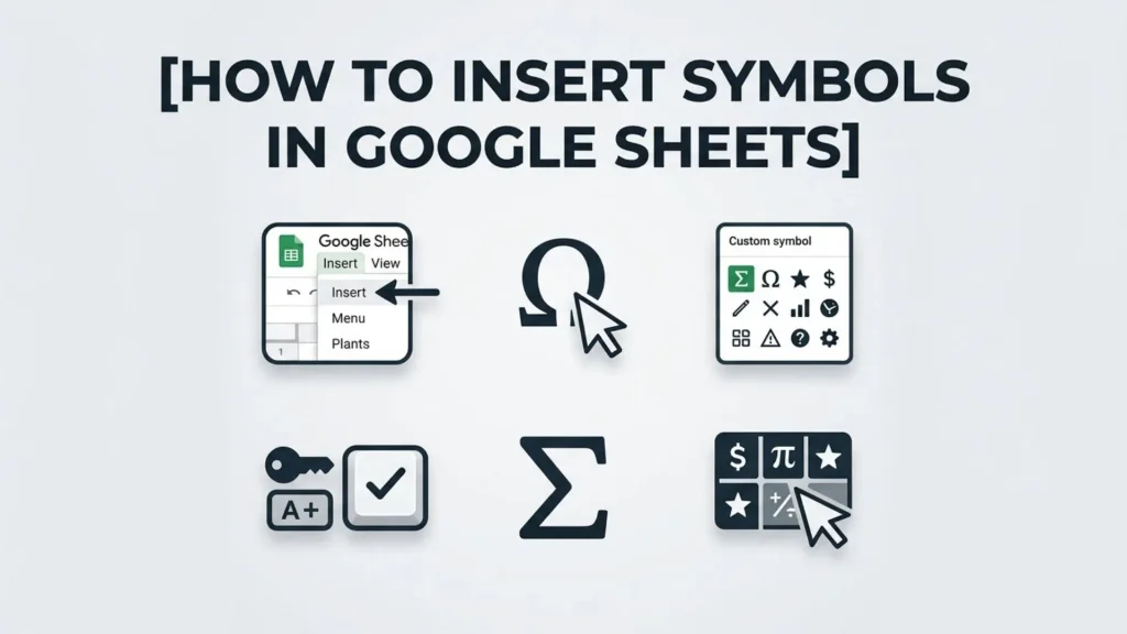 How to Insert Symbols in Google Sheets (Meaning and Overview)