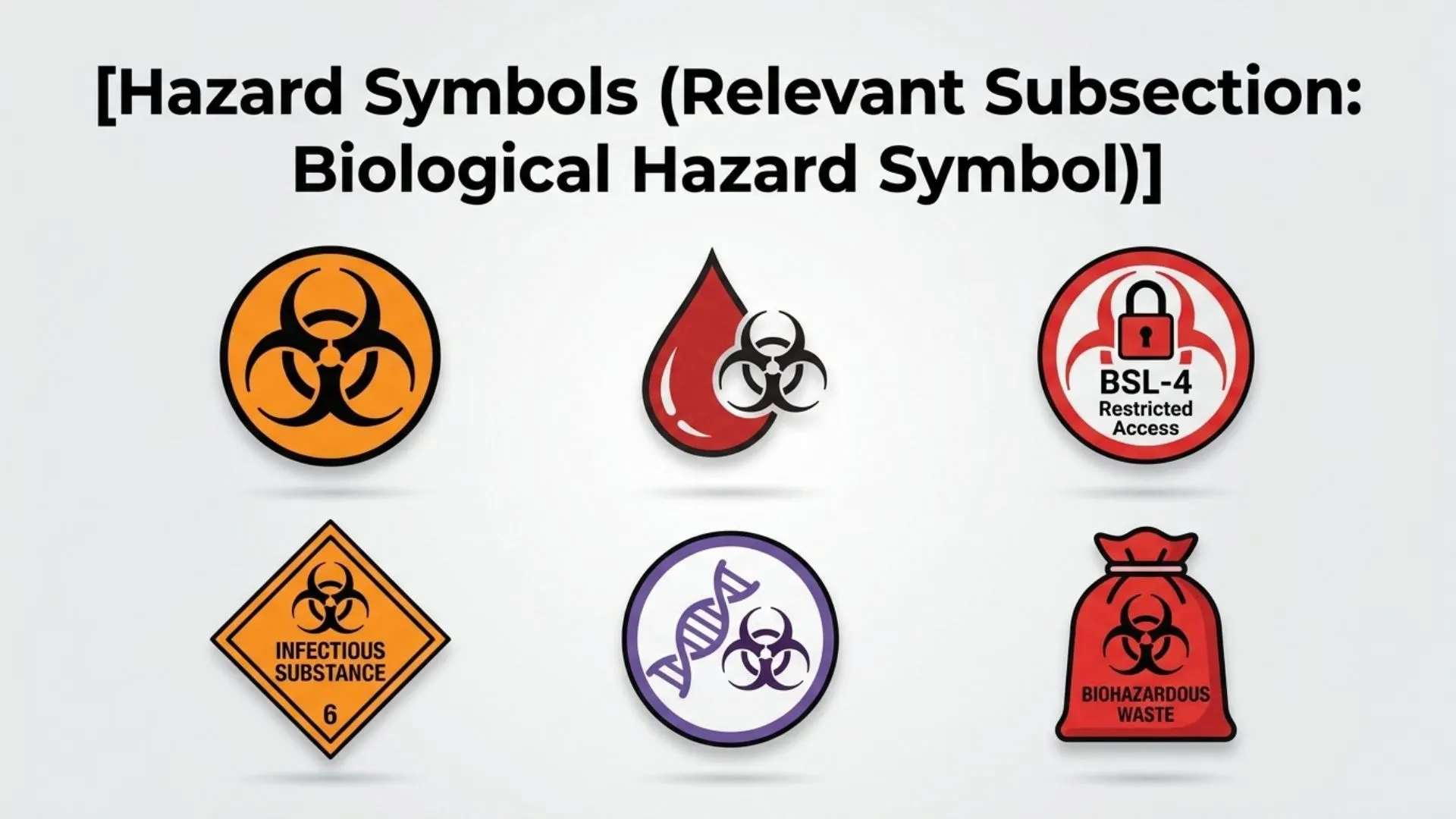 Relevant Subsection: Biological Hazard Symbol