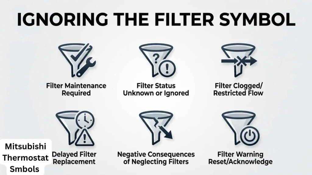 Mitsubishi Thermostat Symbols