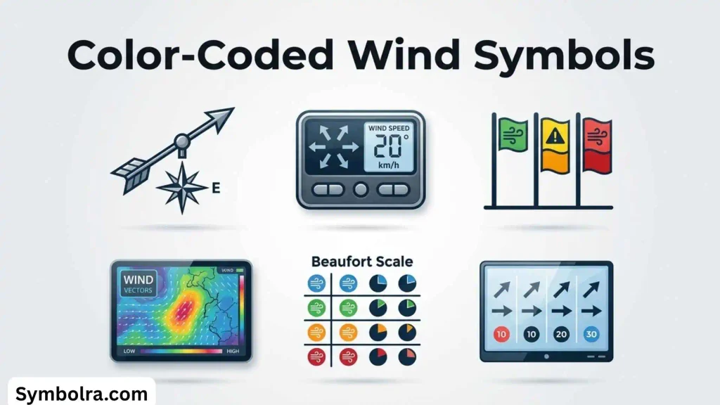 Color-Coded Wind Symbols
