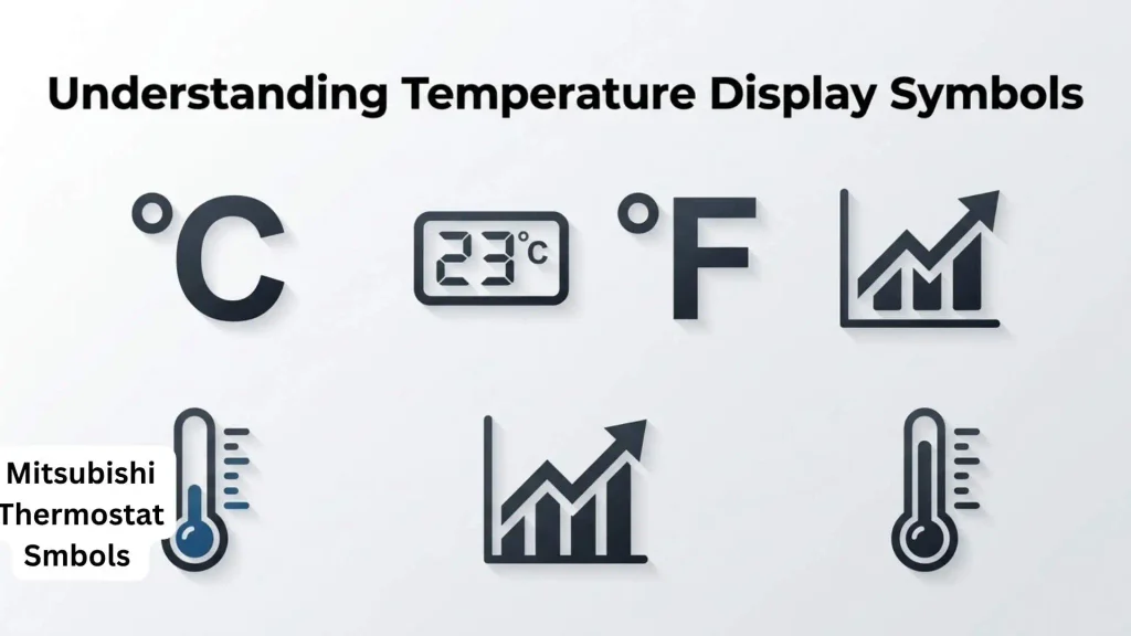 Mitsubishi Thermostat Symbols