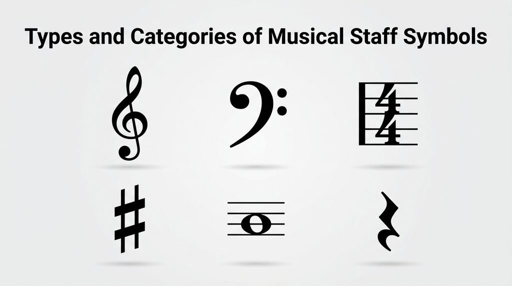Types and Categories of Musical Staff Symbols
