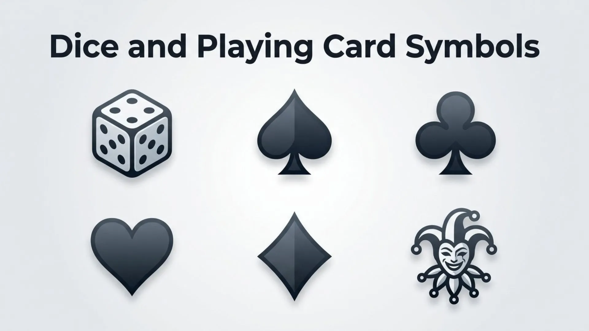 Dice and Playing Card Symbols