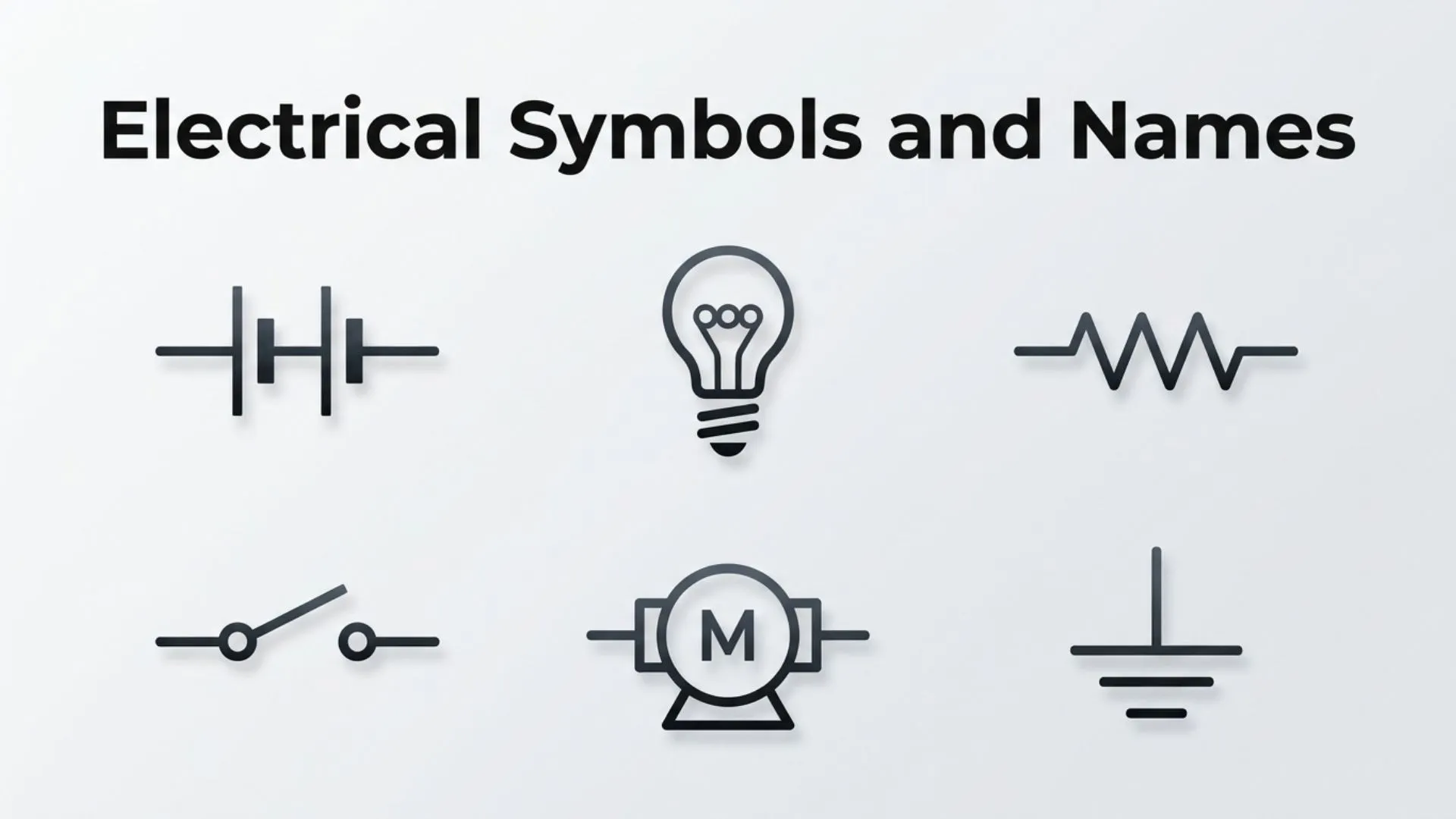 Electrical Symbols and Names (A Complete Guide to Circuit Diagram Symbols)