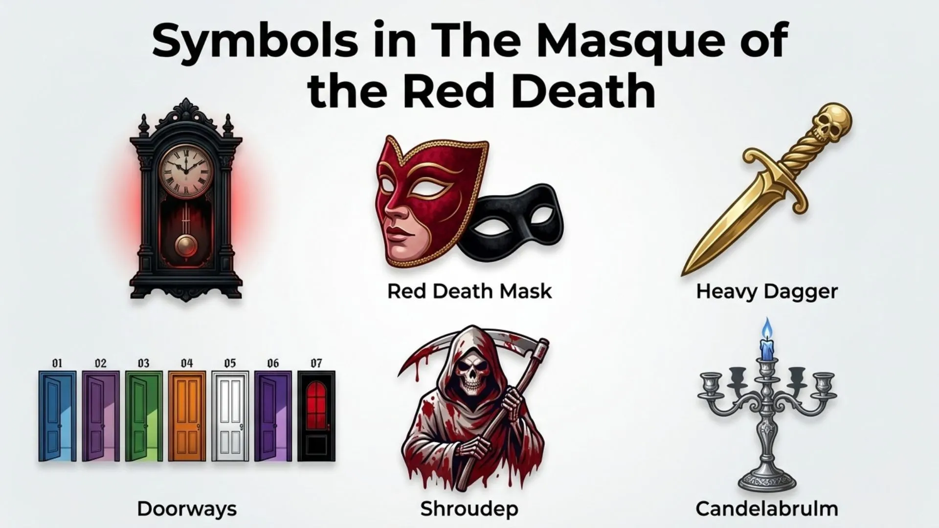 Symbols in The Masque of the Red Death (Meaning, Analysis, and Literary Significance)